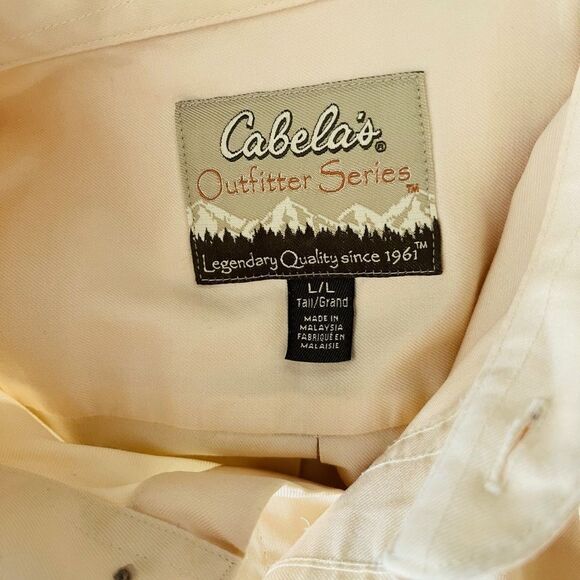 Cabela’s Outfitters Series button front 100% cotton shirt size Large tall. - Picture 5 of 5